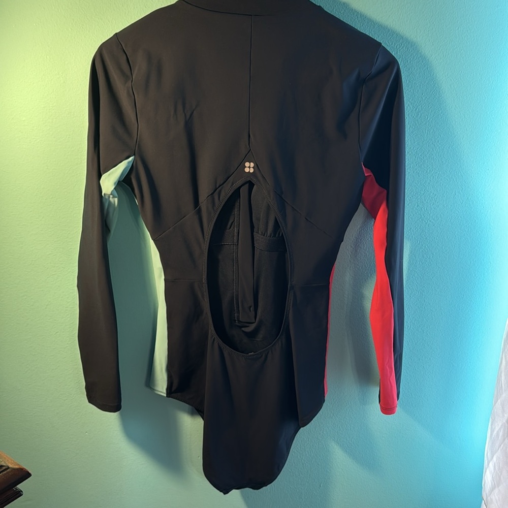 Sweaty Betty Sz M Tidal cut out One piece bathing suit wake surf suit - Picture 3 of 9